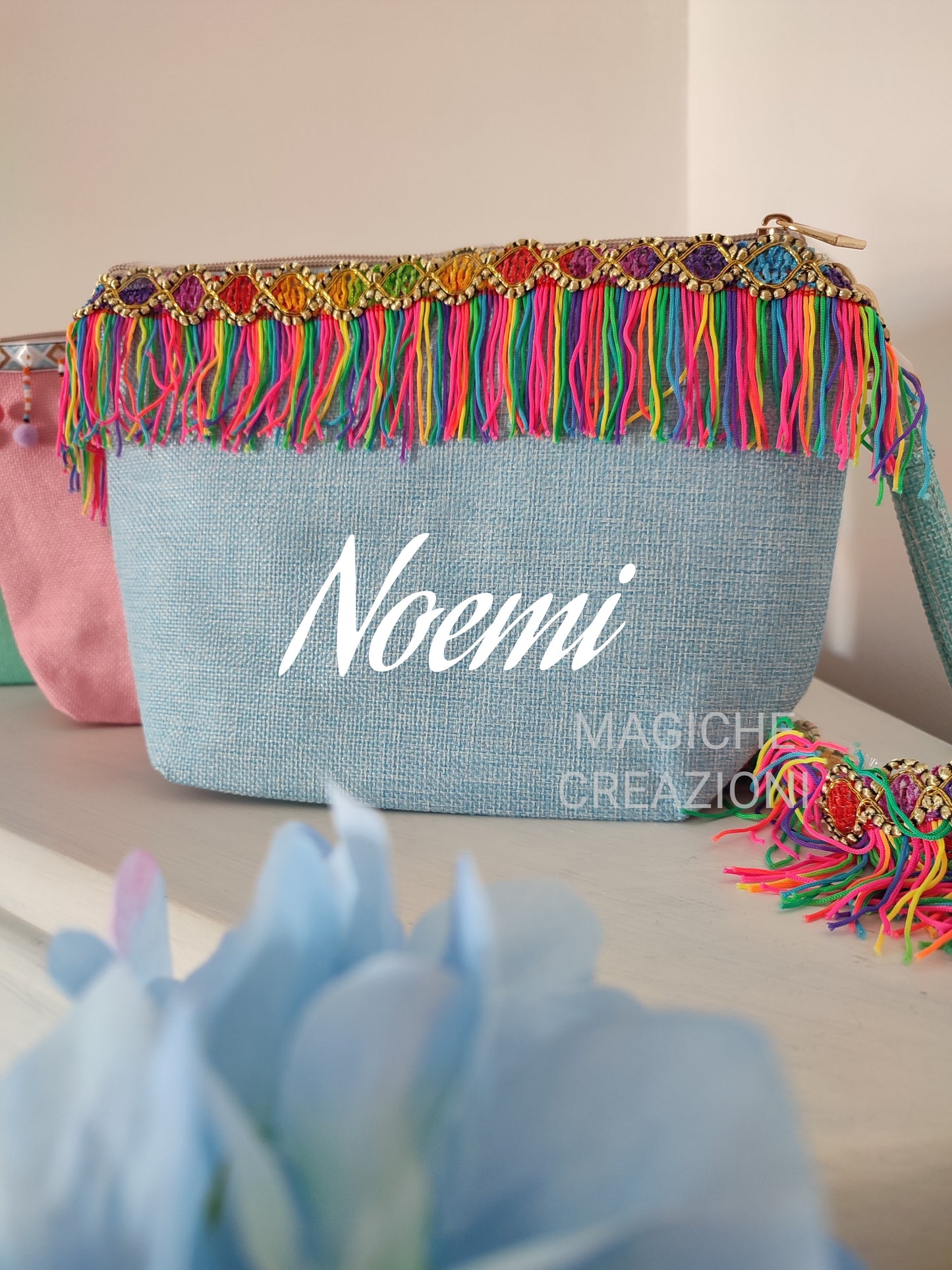 Pochette juta personalizzata