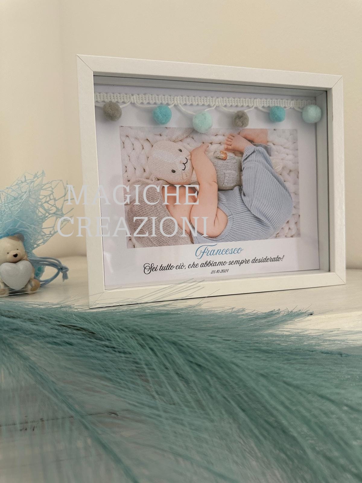 PORTAFOTO CON DECORAZIONE